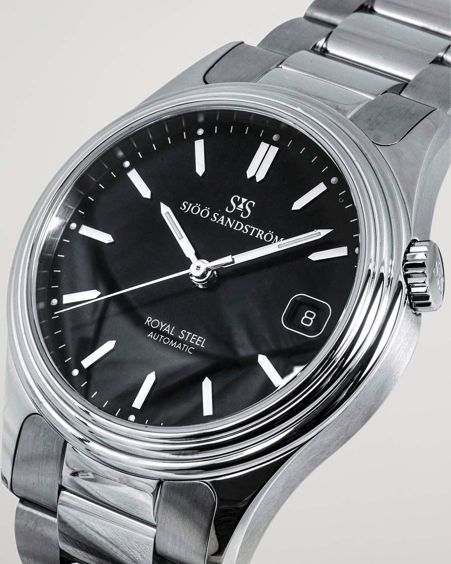 Herren | Sjöö Sandström Royal Steel Classic 36mm Black with Steel | Sjöö Sandström | Royal Steel Classic 36mm Black with Steel