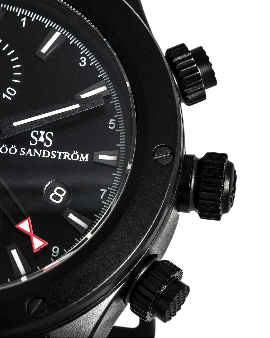 Herren | Sjöö Sandström UTC Extreme 44,2mm Black and Black Alligator | Sjöö Sandström | UTC Extreme 44,2mm Black and Black Alligator