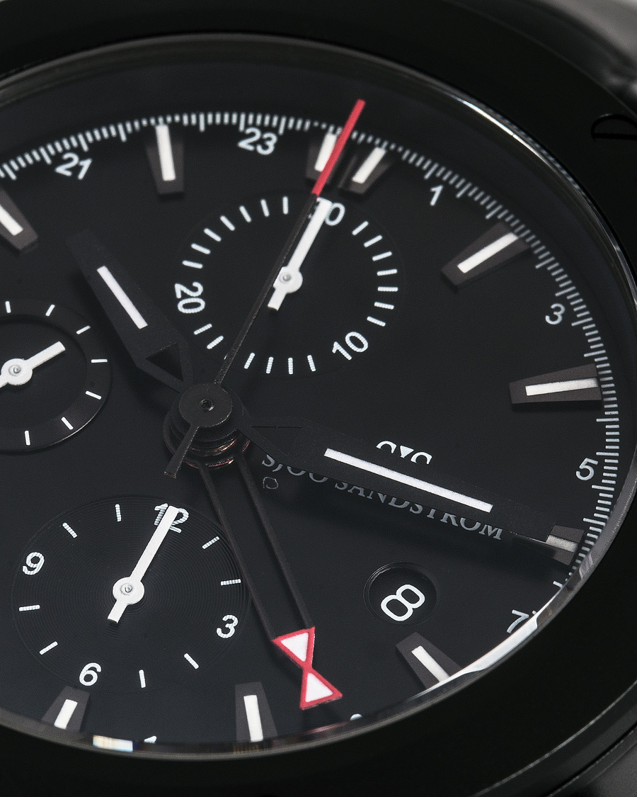 Herren | Sjöö Sandström UTC Extreme 44,2mm Black and Black Alligator | Sjöö Sandström | UTC Extreme 44,2mm Black and Black Alligator