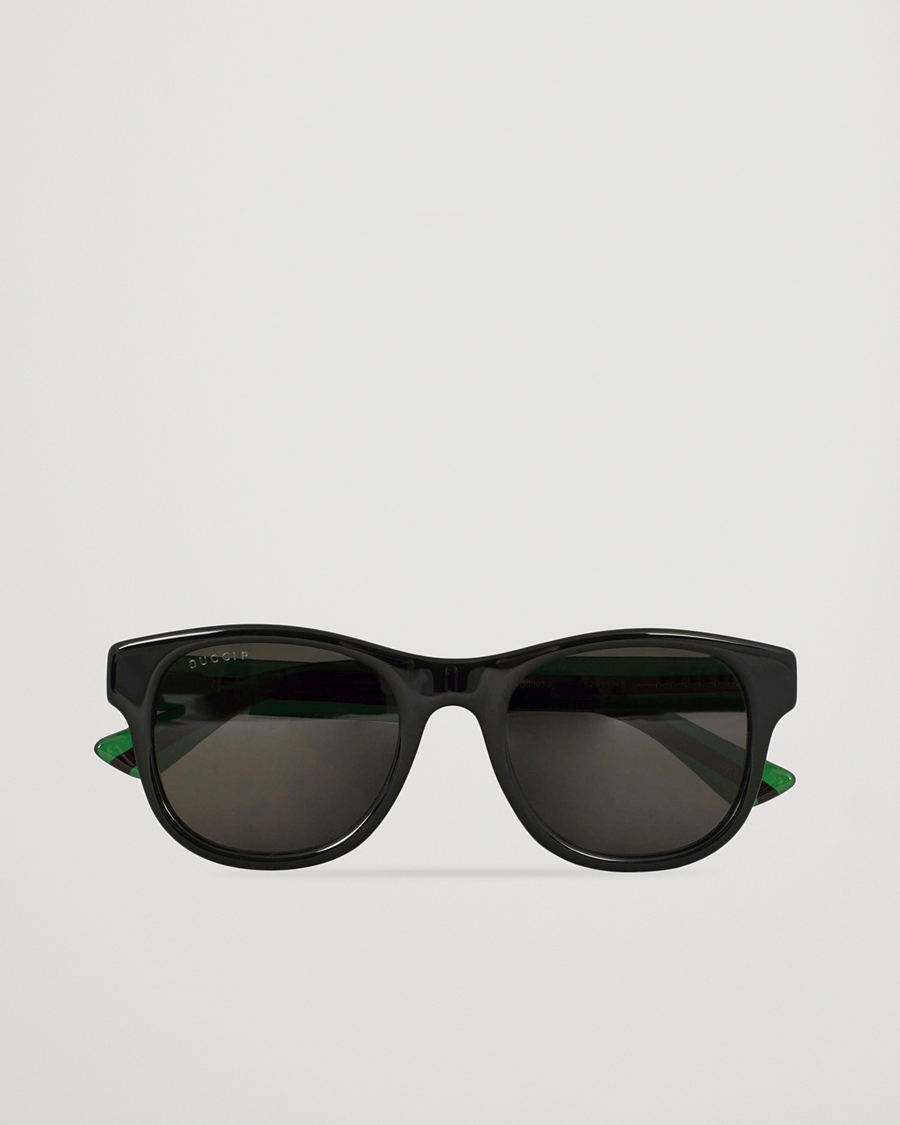 Herren | Gucci GG0003S Sunglasses Black/Green/Grey | Gucci | GG0003S Sunglasses Black/Green/Grey