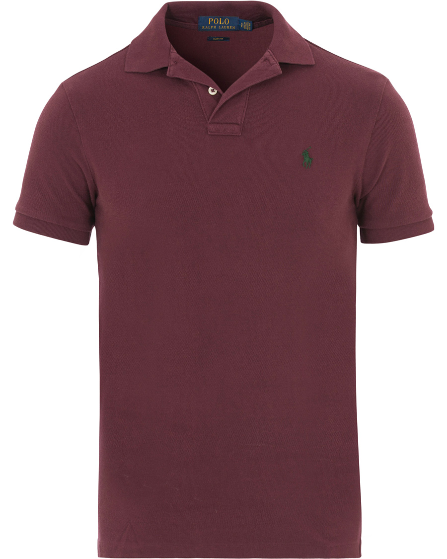 Herren | Poloshirts | Polo Ralph Lauren | Slim Fit Polo Classic Burgundy