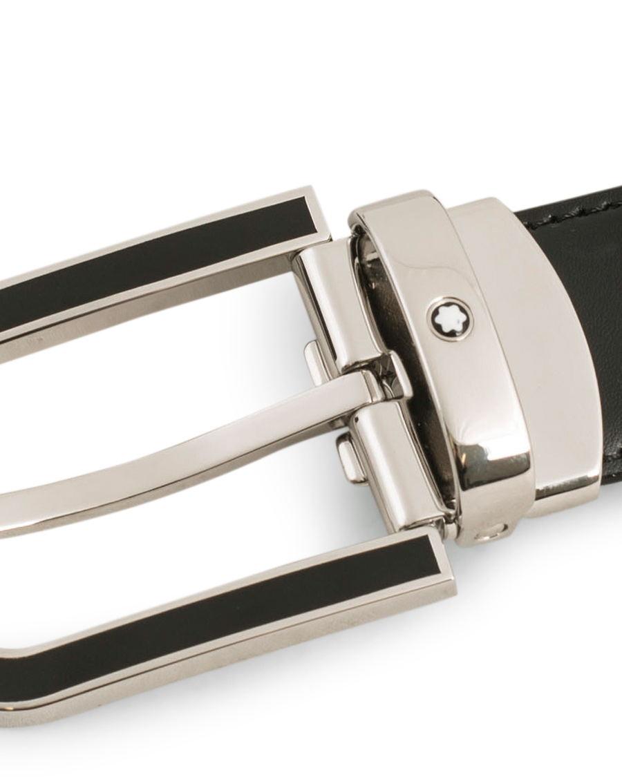Herren | Montblanc Reversible Horseshoe Buckle 30mm Belt Black | Montblanc | Reversible Horseshoe Buckle 30mm Belt Black