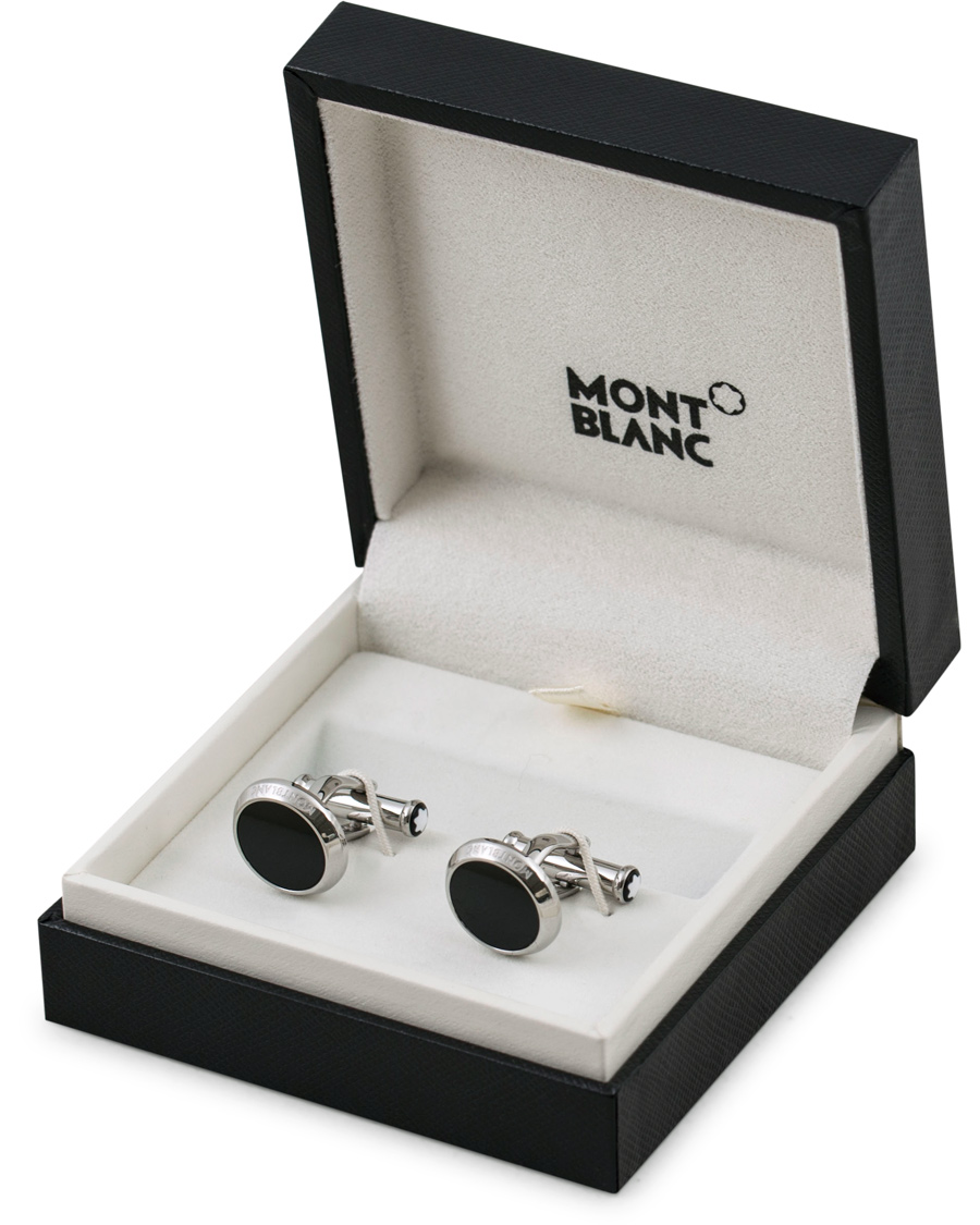 Herren | Montblanc Meisterstück Steel Cufflinks Black Onyx | Montblanc | Meisterstück Steel Cufflinks Black Onyx