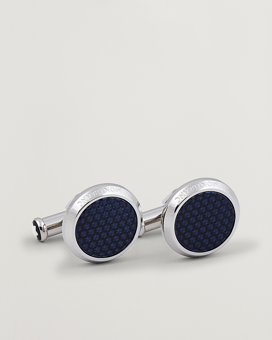 Herren | Manschettenknöpfe | Montblanc | Steel Meisterstück Cuff Links Blue