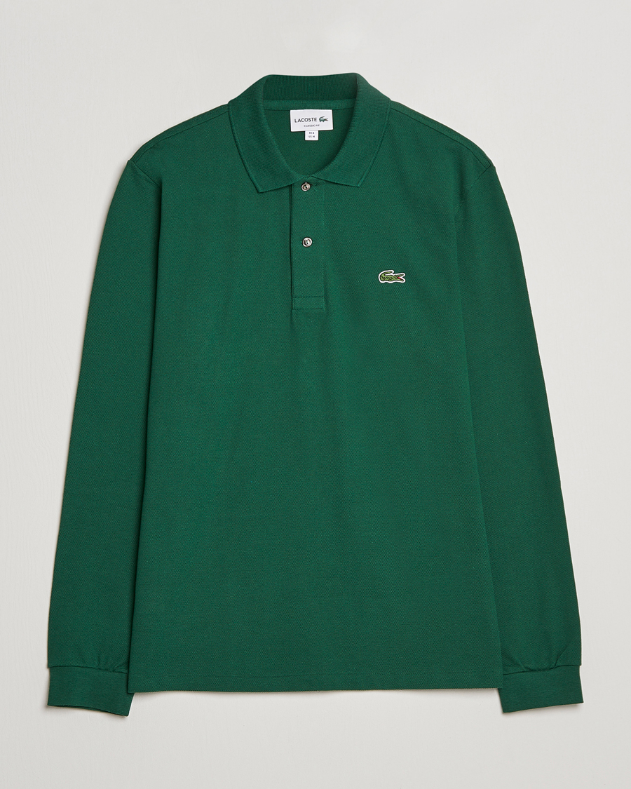 Herren | Poloshirts | Lacoste | Original Long Sleeve Polo Piké Green