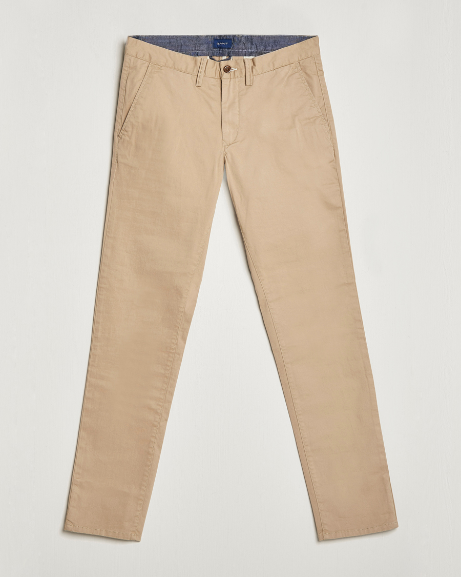 Herren | Hosen | GANT | Slim Twill Chino Dark Khaki