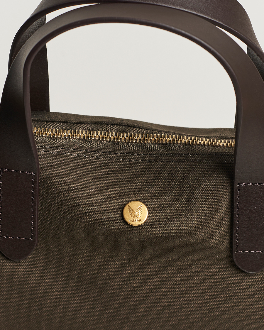 Herren | Taschen | Mismo | M/S Canvas Shopper Army/Dark Brown