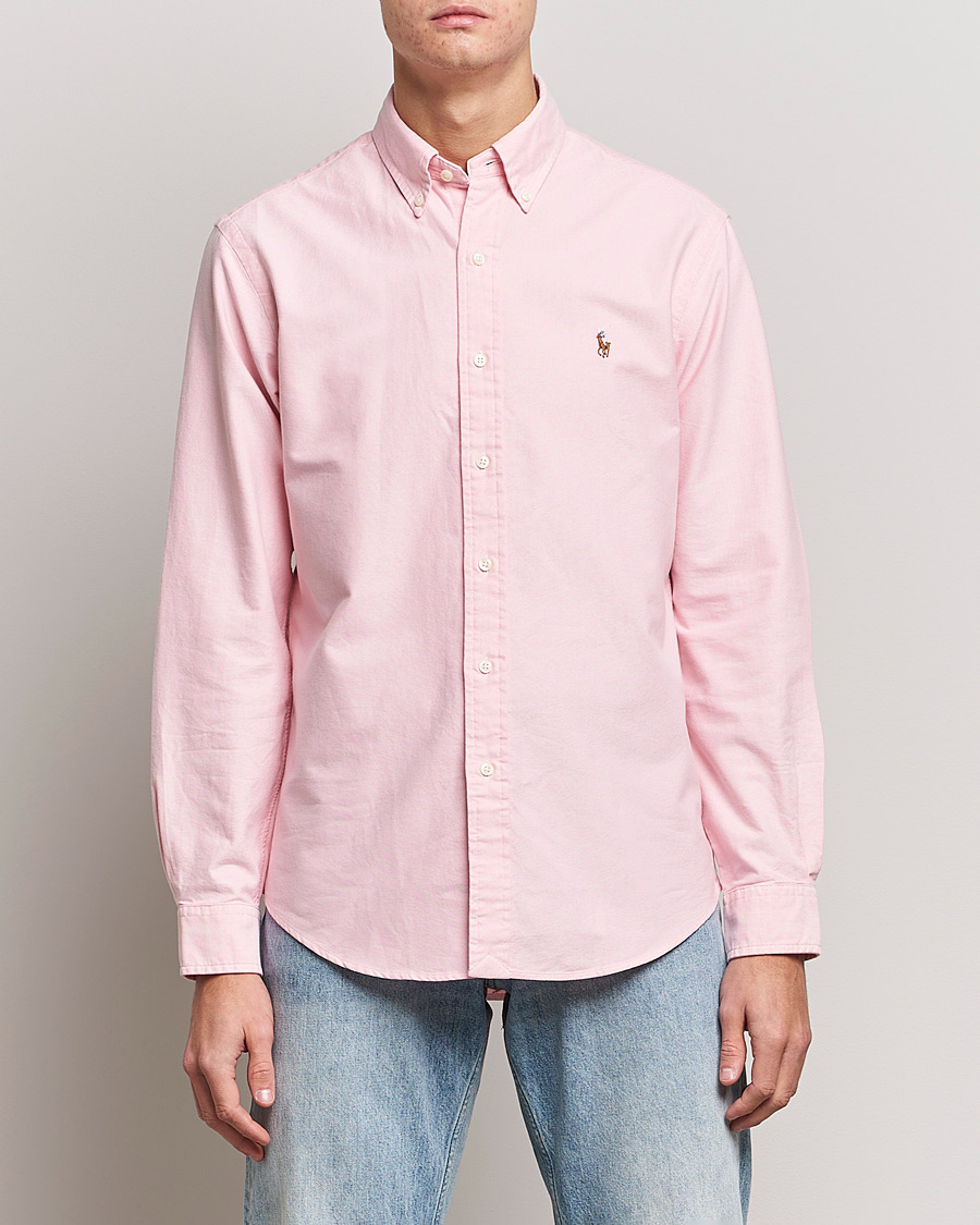 Herren | Freizeithemden | Polo Ralph Lauren | Custom Fit Oxford Shirt Pink