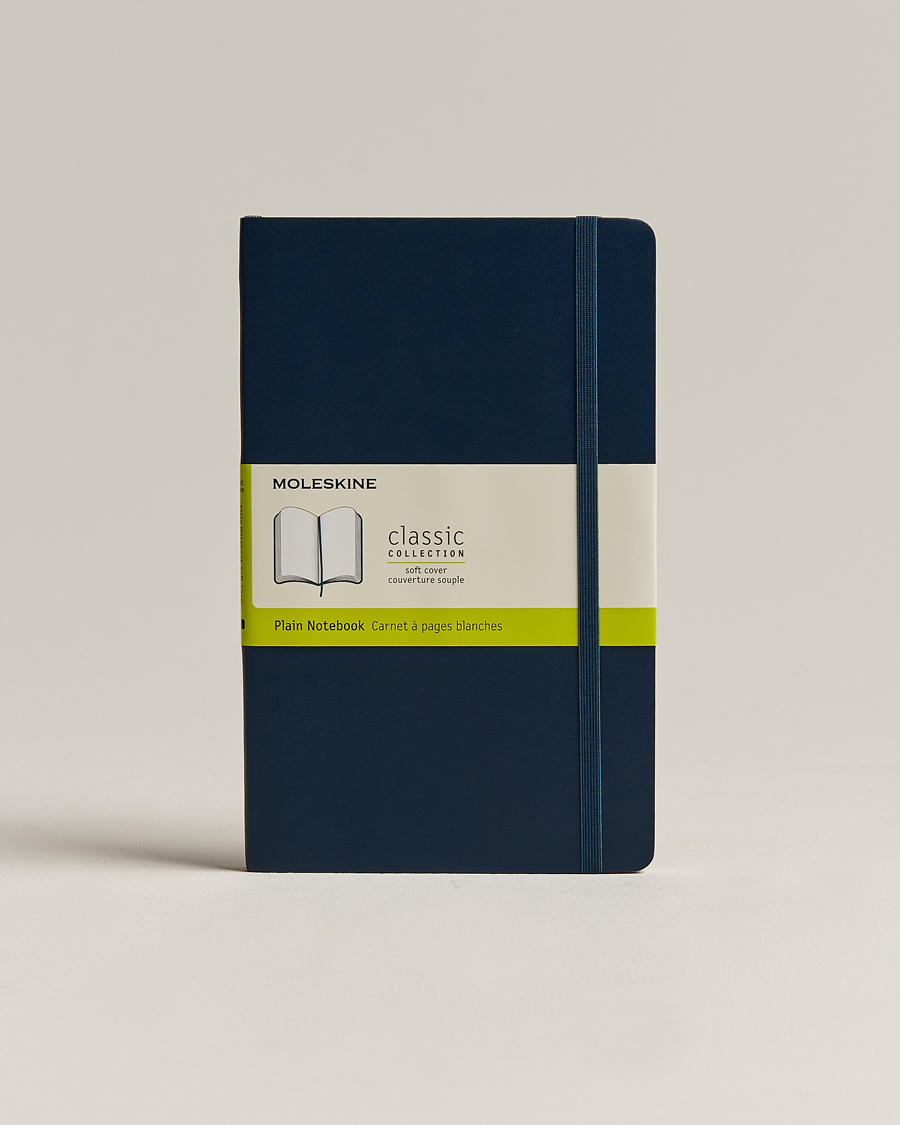 Herren | Moleskine Plain Soft Notebook Large Sapphire Blue | Moleskine | Plain Soft Notebook Large Sapphire Blue