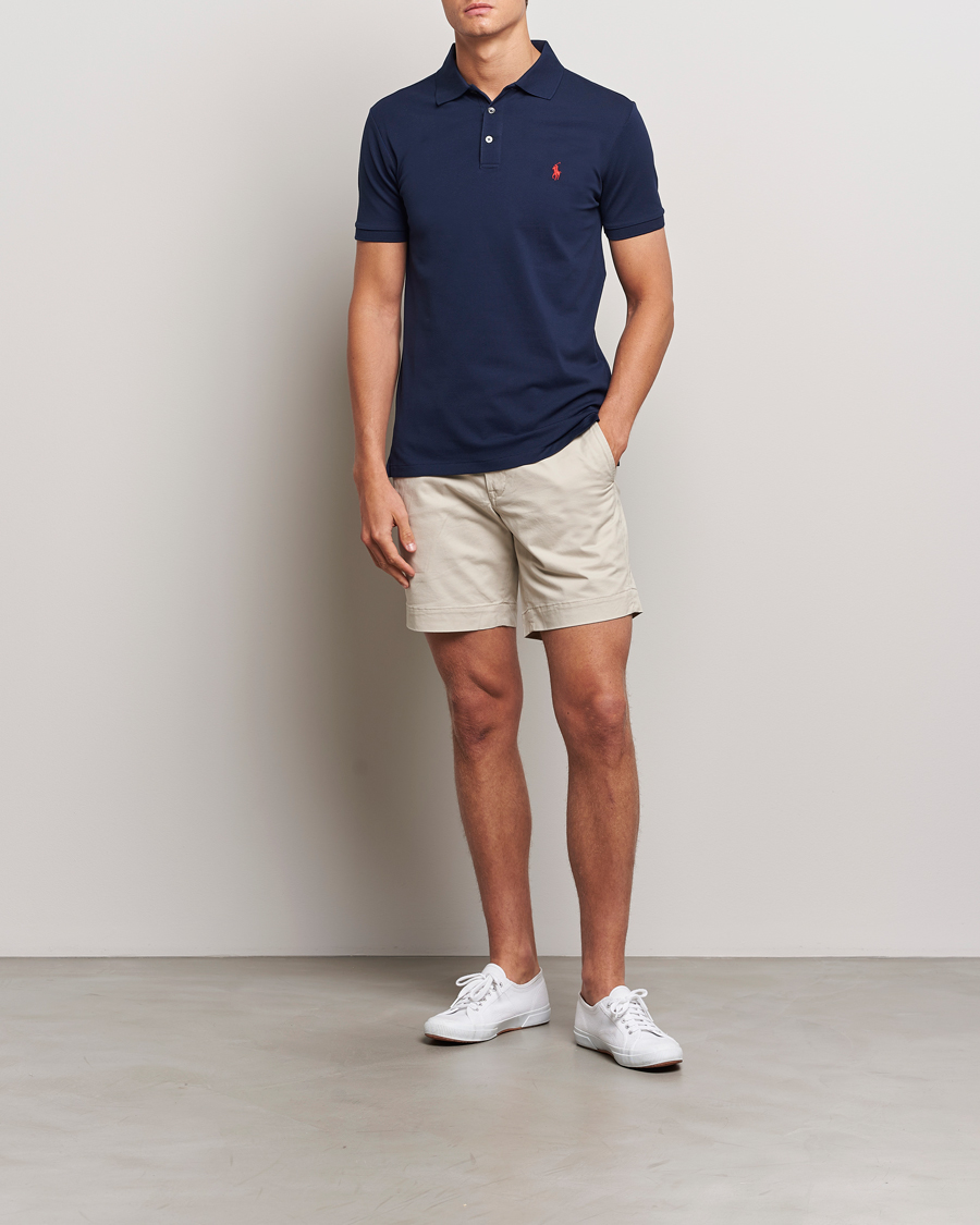 Herren | Poloshirts | Polo Ralph Lauren | Slim Fit Stretch Polo Refined Navy
