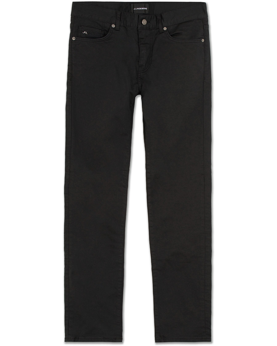 Herren | Jeans | J.Lindeberg | Jay Satin Stretch Jeans Black