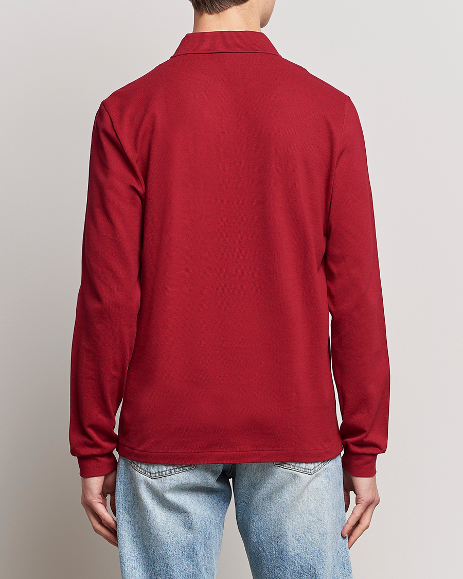Herren | Poloshirts | Lacoste | Original Long Sleeve Polo Piké Bordeaux