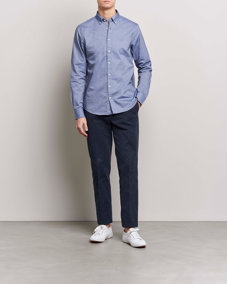 Herren | Hemden | GANT | Slim Fit Oxford Shirt Persian Blue