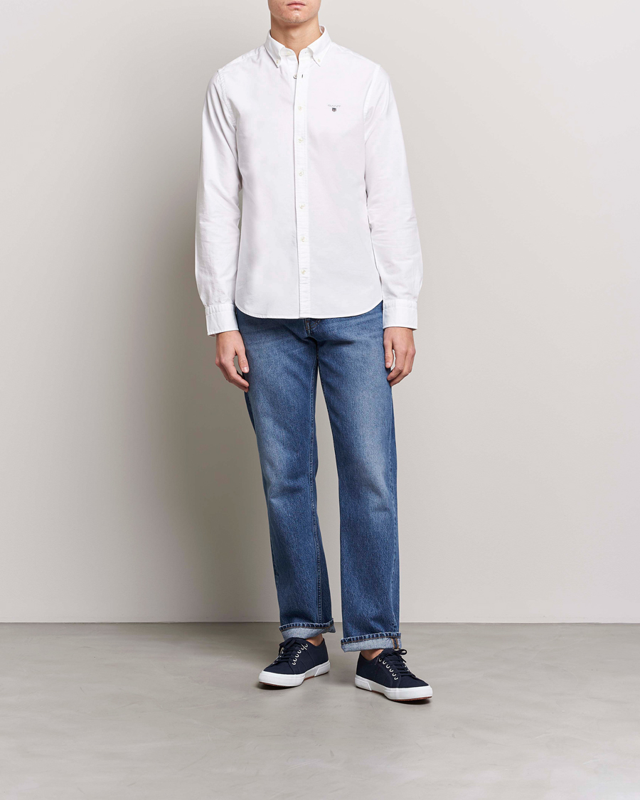 Herren | Hemden | GANT | Slim Fit Oxford Shirt White