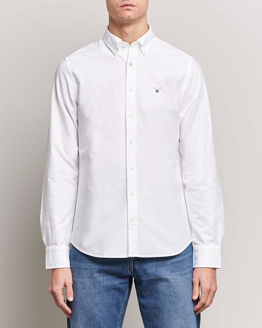 Herren | Hemden | GANT | Slim Fit Oxford Shirt White