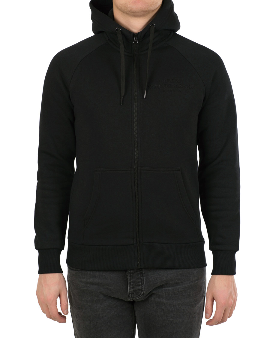 Herren | Pullover | Peak Performance | Original Full Zip Hoodie Black