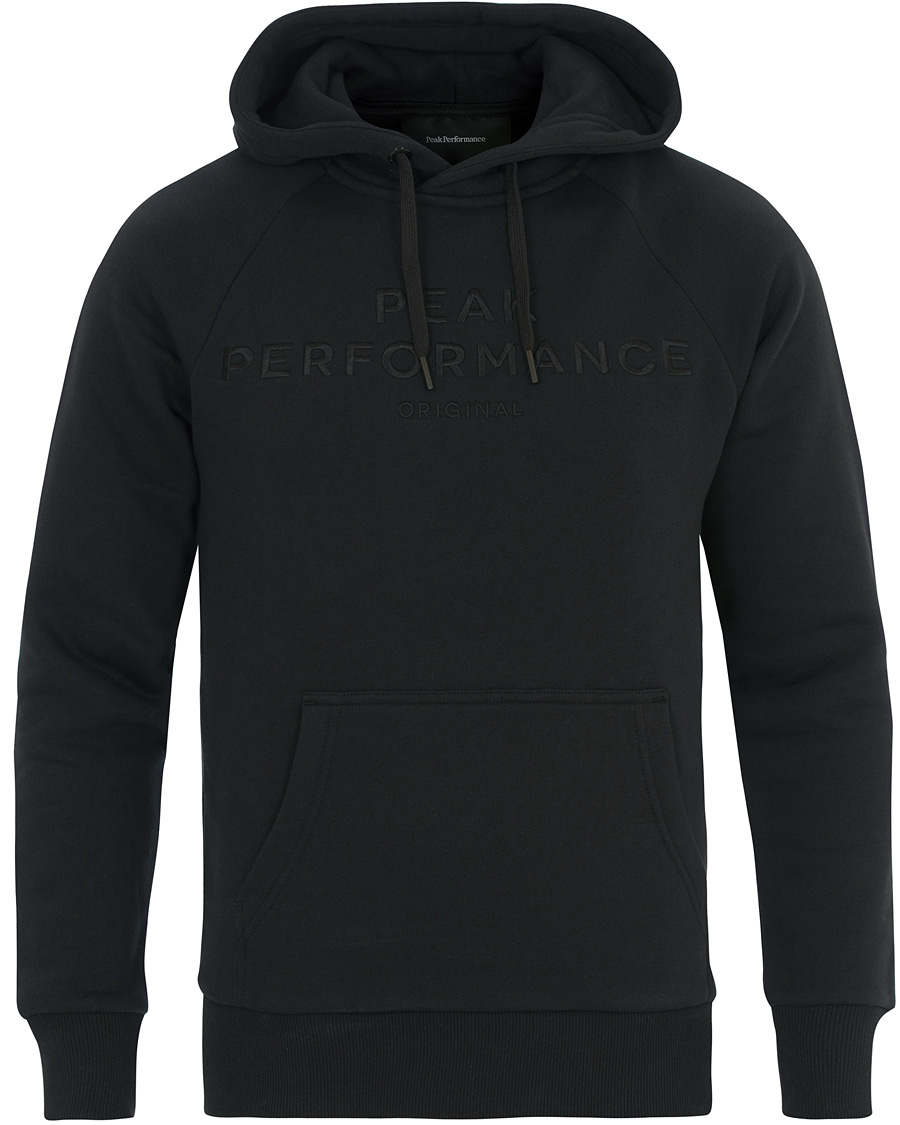 Herren | Pullover | Peak Performance | Logo Hoodie Black