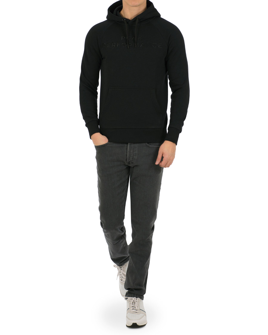 Herren | Pullover | Peak Performance | Logo Hoodie Black