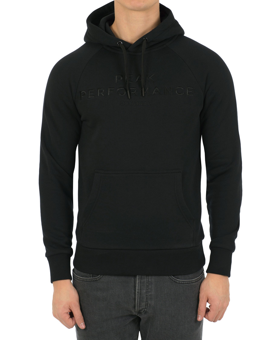 Herren | Pullover | Peak Performance | Logo Hoodie Black