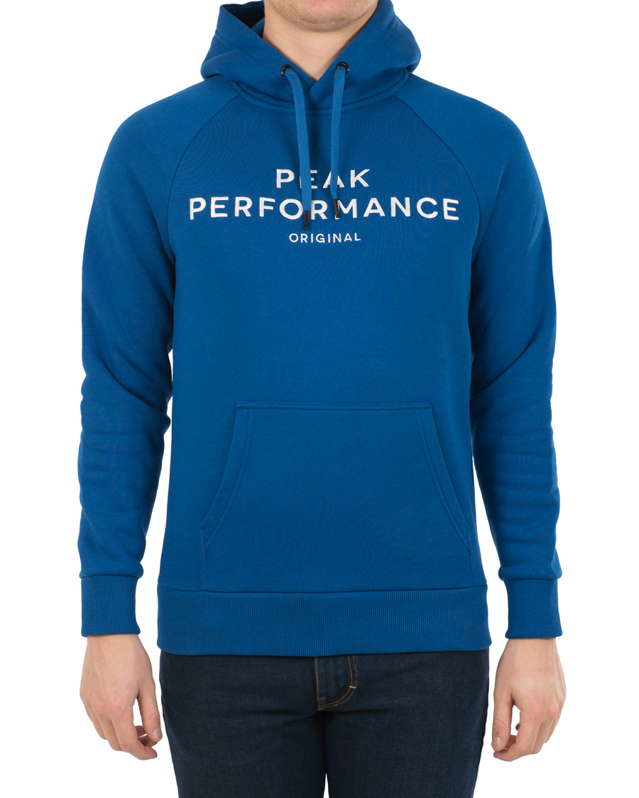 Herren | Pullover | Peak Performance | Logo Hoodie True Blue