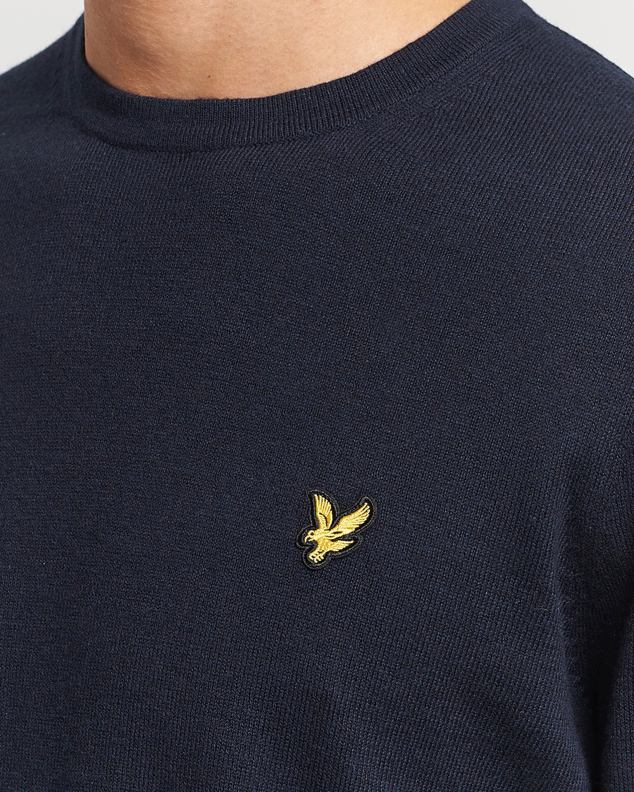 Herren | Pullover | Lyle & Scott | Cotton/Merino Crew Neck Jumper Dark Navy