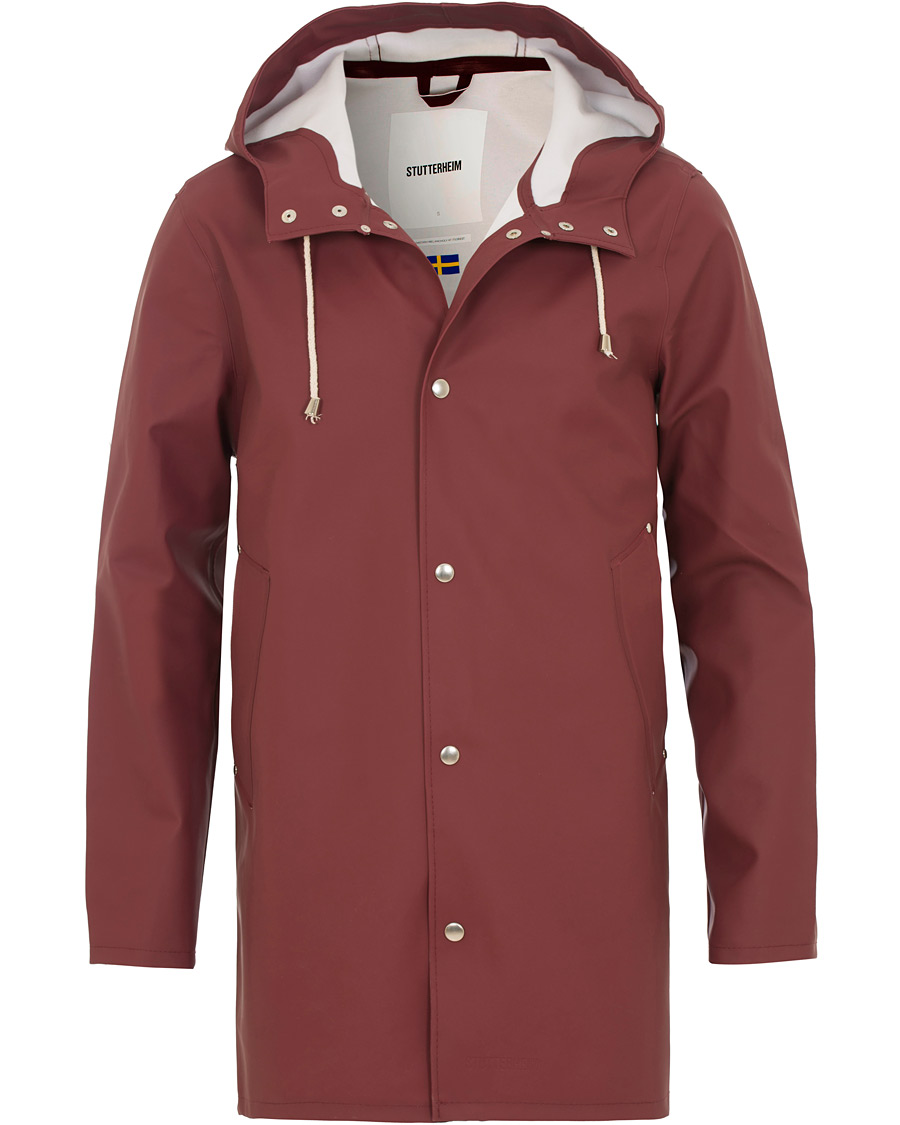 Herren | Jacken | Stutterheim | Stockholm Raincoat Burgundy