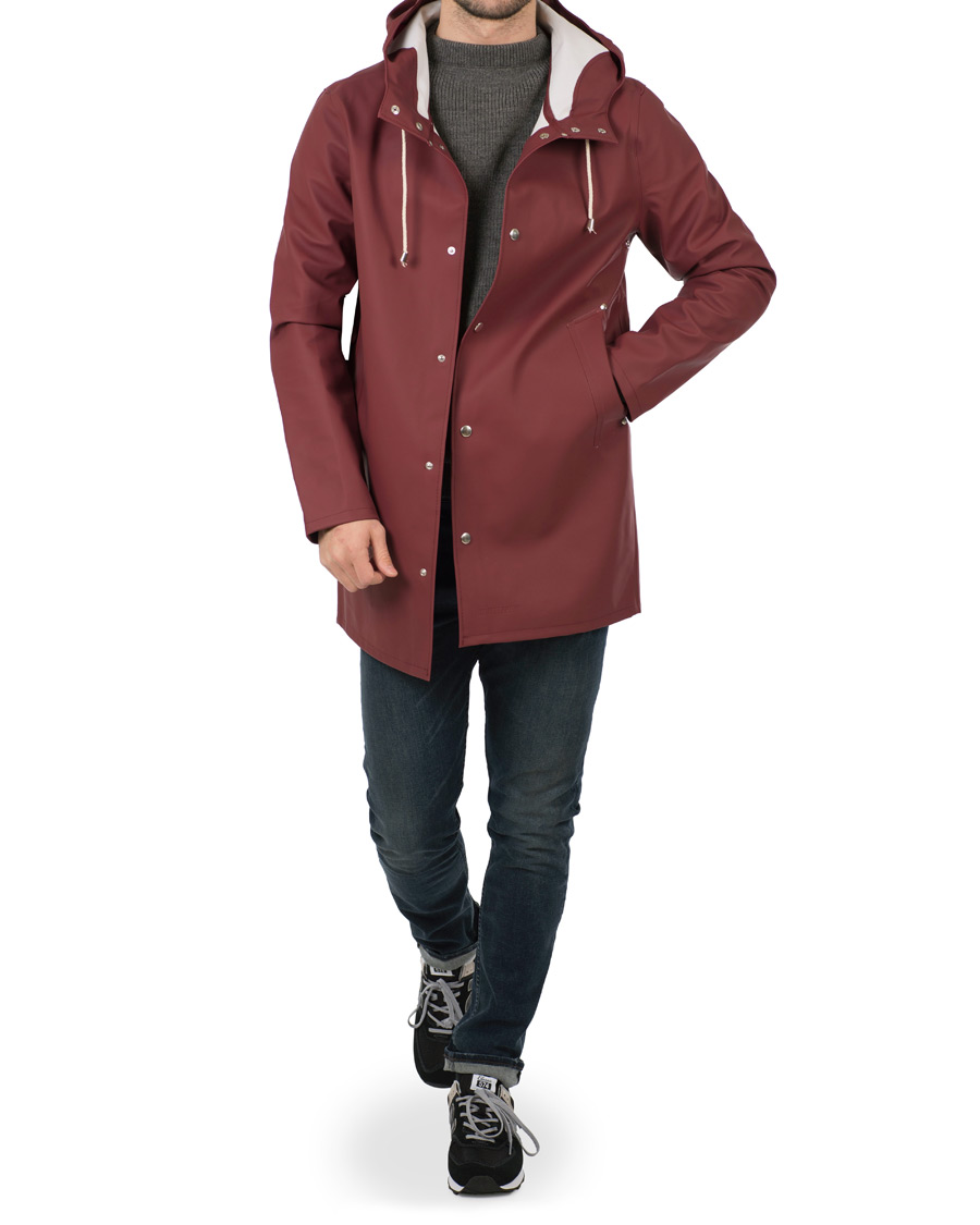 Herren | Jacken | Stutterheim | Stockholm Raincoat Burgundy