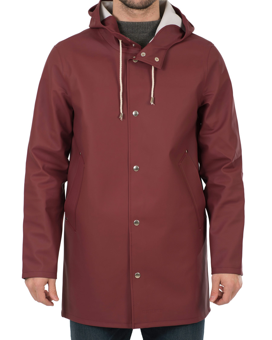 Herren | Jacken | Stutterheim | Stockholm Raincoat Burgundy