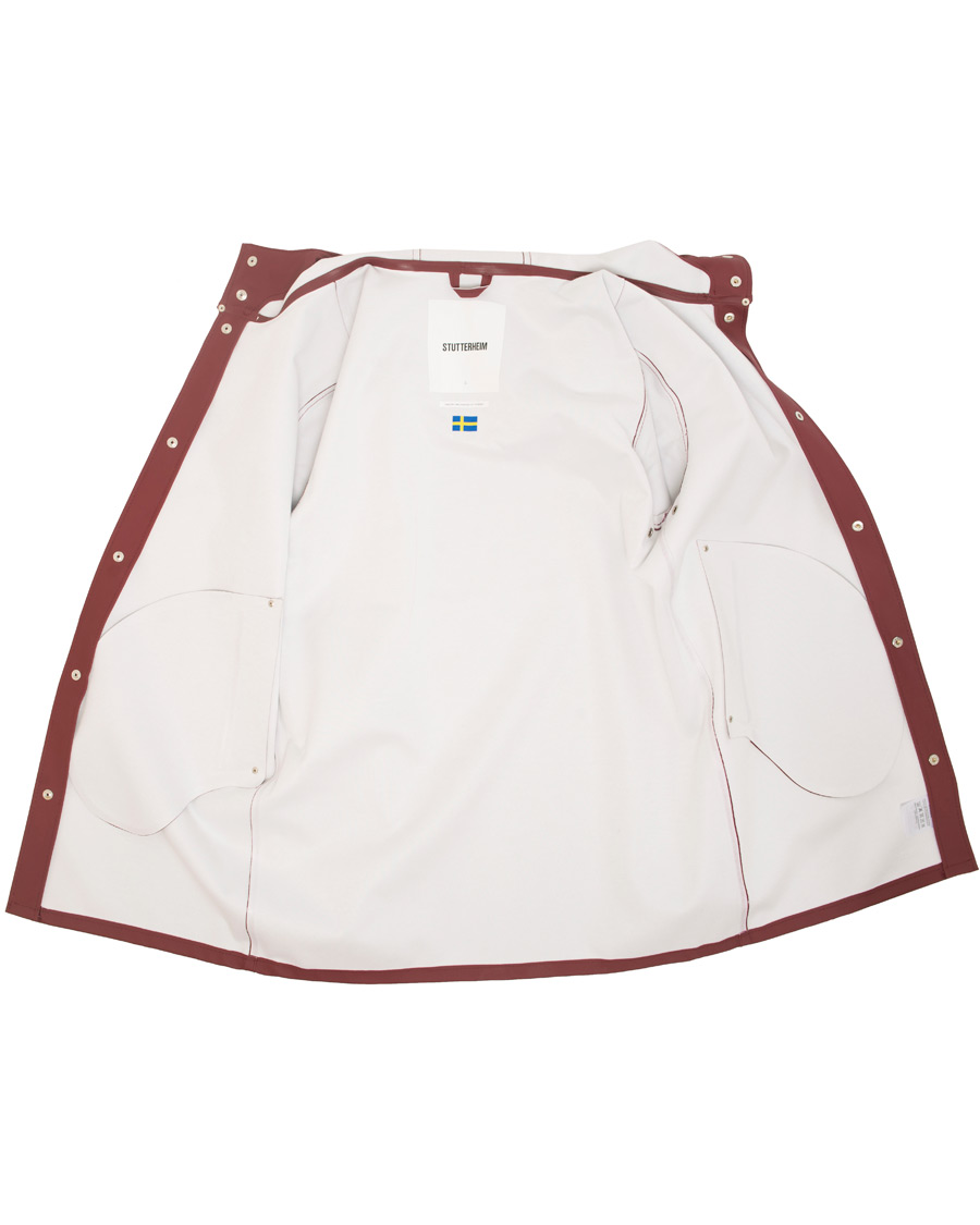 Herren | Jacken | Stutterheim | Stockholm Raincoat Burgundy