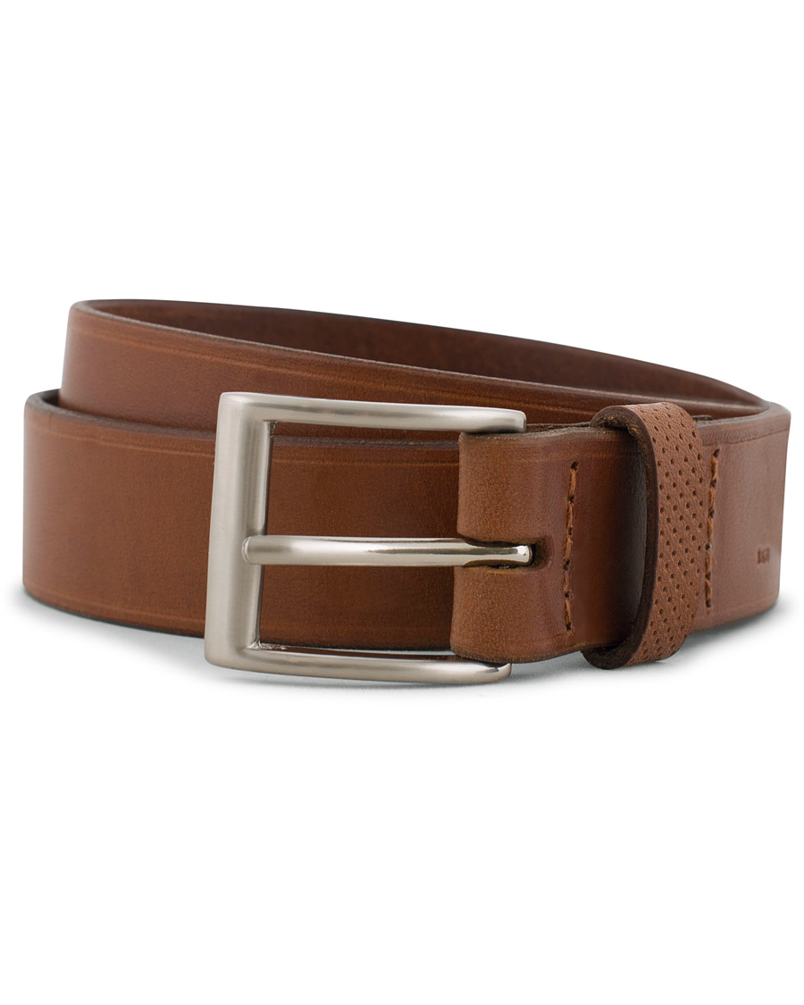 Herren | Tärnsjö Garveri Leather Belt 3cm Cognac | Tärnsjö Garveri | Leather Belt 3cm Cognac