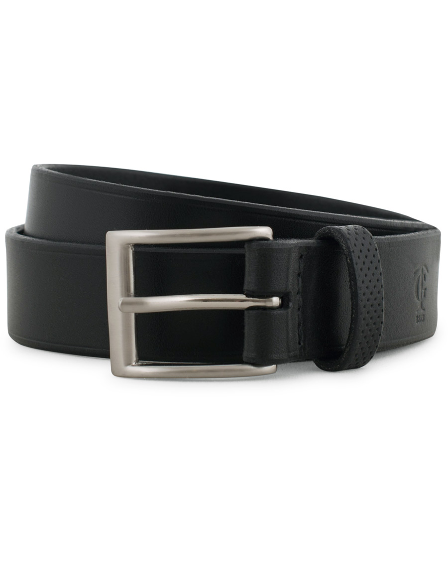 Herren | Tärnsjö Garveri Leather Belt 3cm Black | Tärnsjö Garveri | Leather Belt 3cm Black