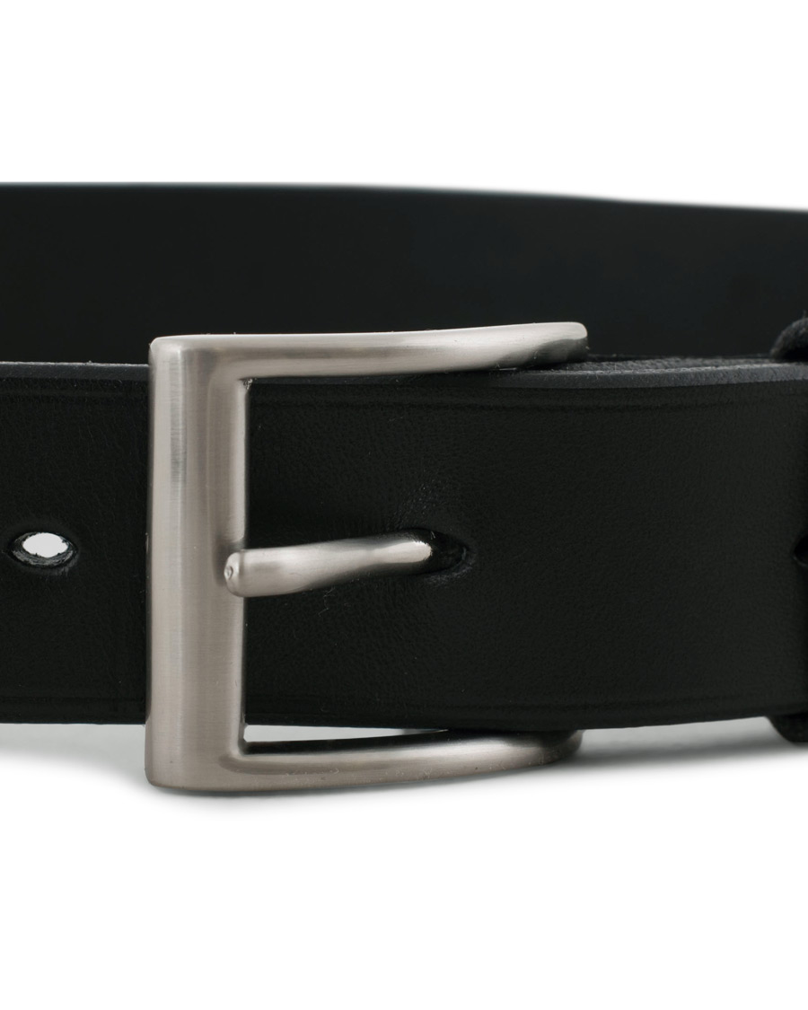 Herren | Tärnsjö Garveri Leather Belt 3cm Black | Tärnsjö Garveri | Leather Belt 3cm Black