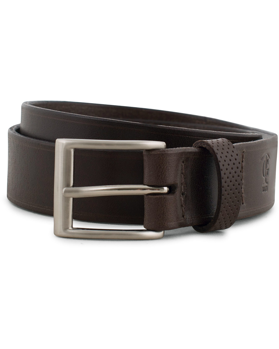 Herren | Tärnsjö Garveri Leather Belt 3cm Dark Brown | Tärnsjö Garveri | Leather Belt 3cm Dark Brown