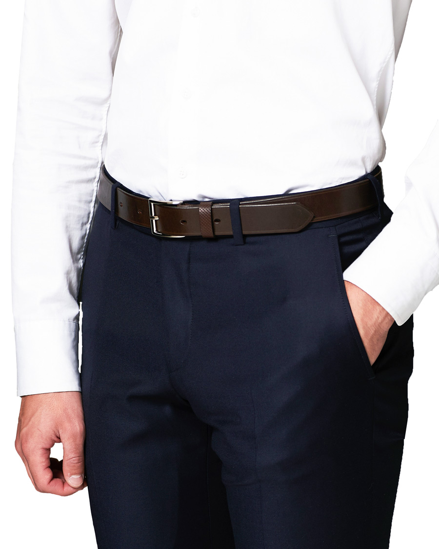 Herren | Tärnsjö Garveri Leather Belt 3cm Dark Brown | Tärnsjö Garveri | Leather Belt 3cm Dark Brown