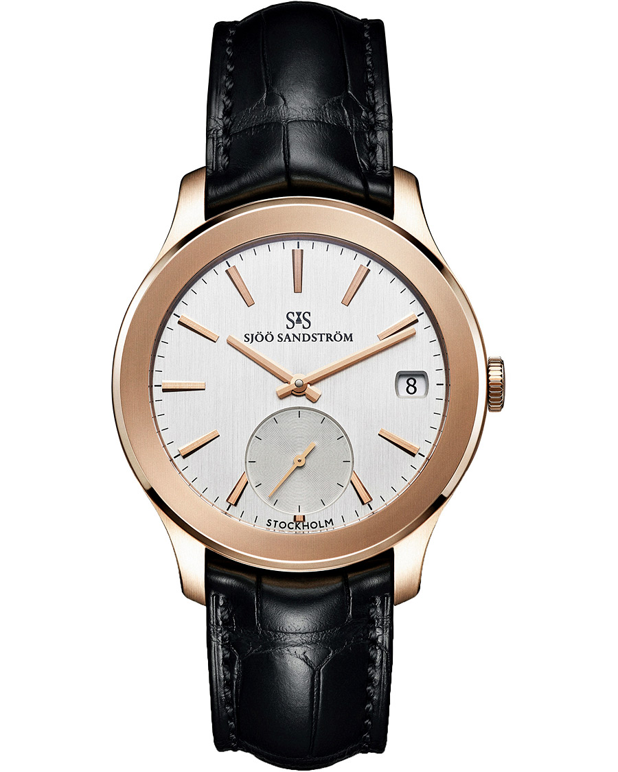 Herren | Sjöö Sandström Royal Capital AU-1740-1 Limited Edition Black Alligator | Sjöö Sandström | Royal Capital AU-1740-1 Limited Edition Black Alligator