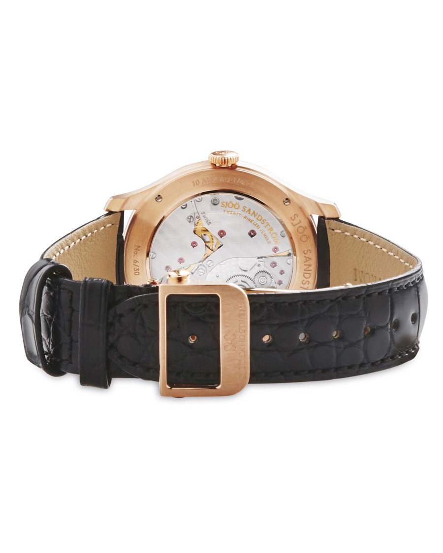 Herren | Sjöö Sandström Royal Capital AU-1740-1 Limited Edition Black Alligator | Sjöö Sandström | Royal Capital AU-1740-1 Limited Edition Black Alligator