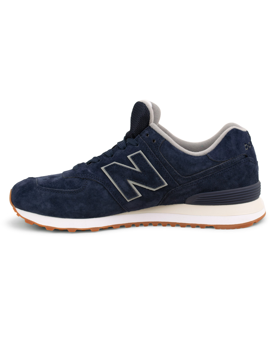 Herren | New Balance 574 Running Sneaker Navy Suede | New Balance | 574 Running Sneaker Navy Suede