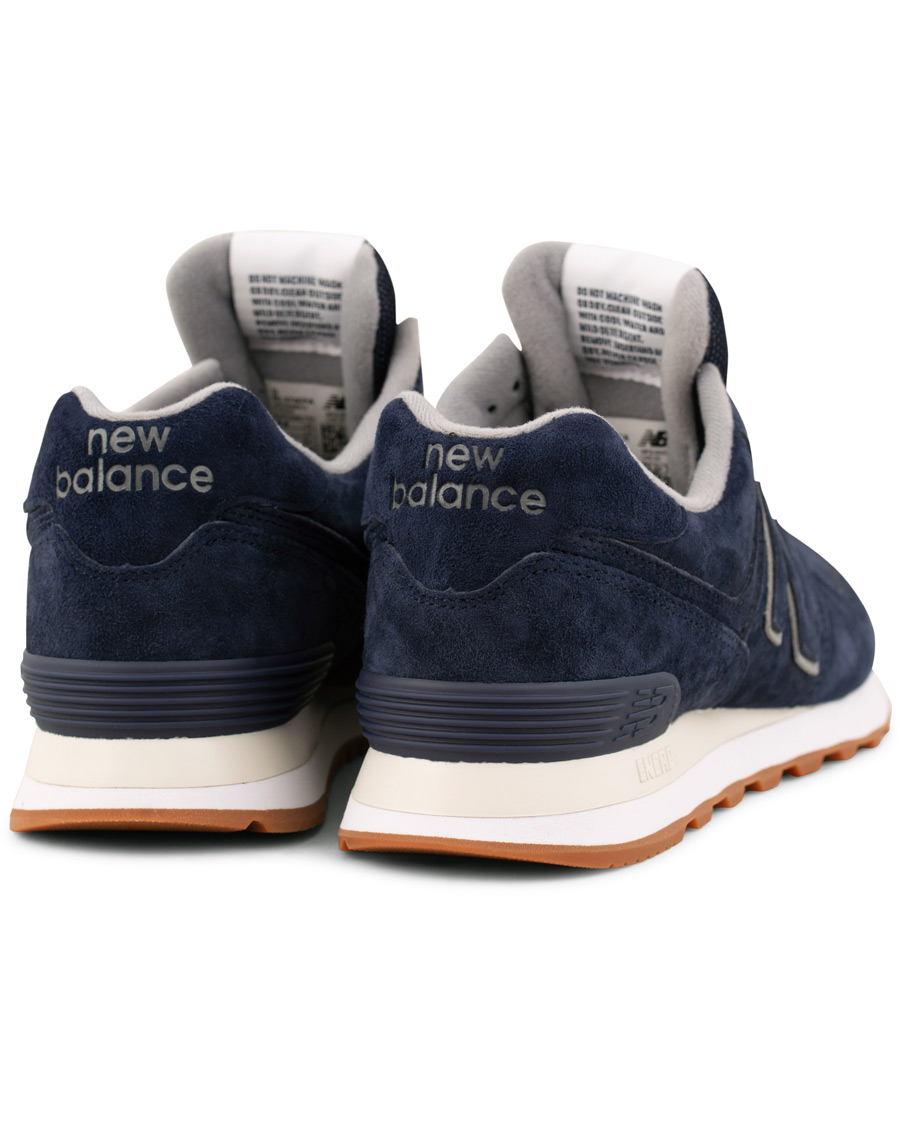 Herren | New Balance 574 Running Sneaker Navy Suede | New Balance | 574 Running Sneaker Navy Suede