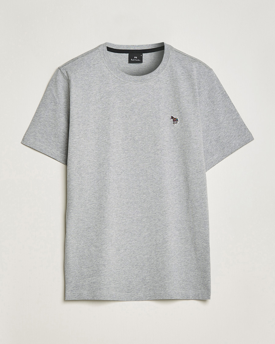 Herren | T-Shirts | PS Paul Smith | Organic Cotton Zebra T-Shirt Grey