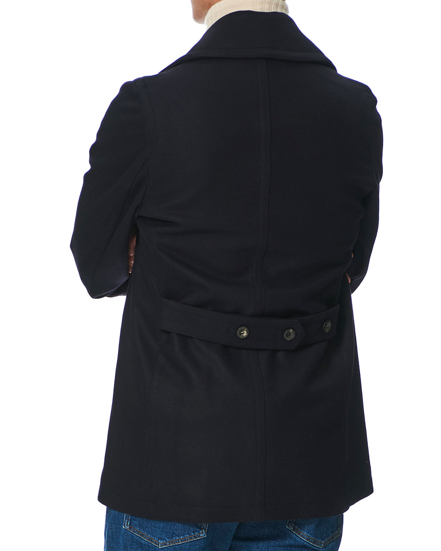 Herren | Jacken | Private White V.C. | Wool Melton Peacoat Midnight