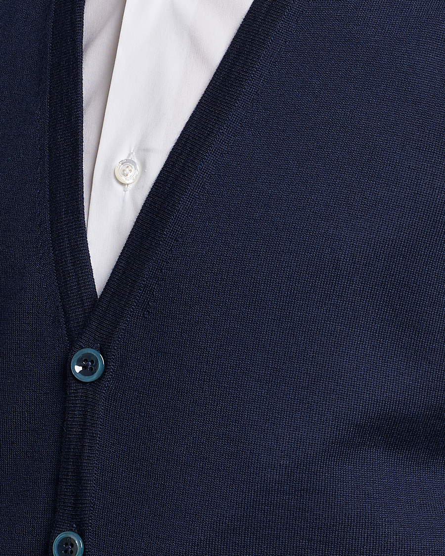 Herren | Pullover | Stenströms | Merino Slipover Navy