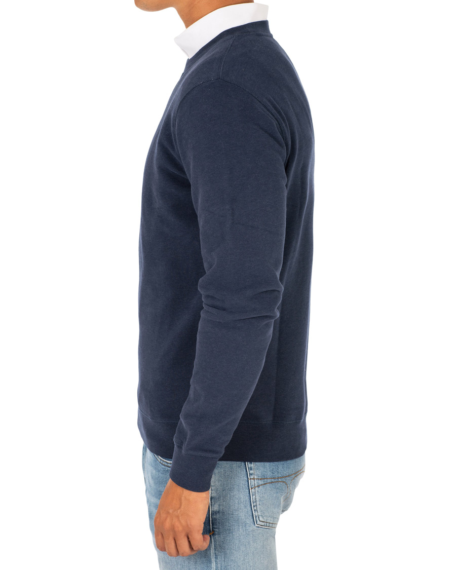 Herren | Pullover | Sunspel | Loopback Sweatshirt Navy Melange