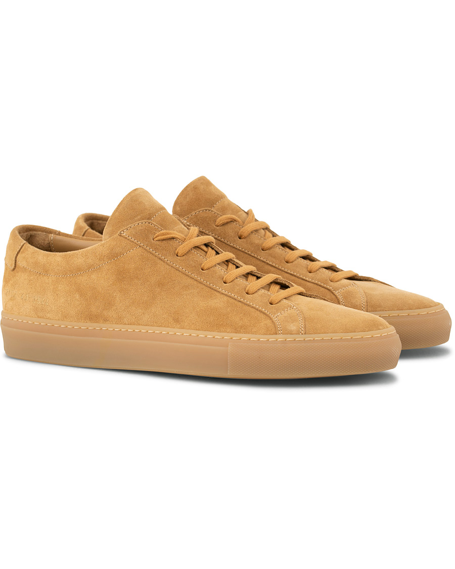 Herren | Common Projects Original Achilles Leather Sneakers Beige Suede | Common Projects | Original Achilles Leather Sneakers Beige Suede