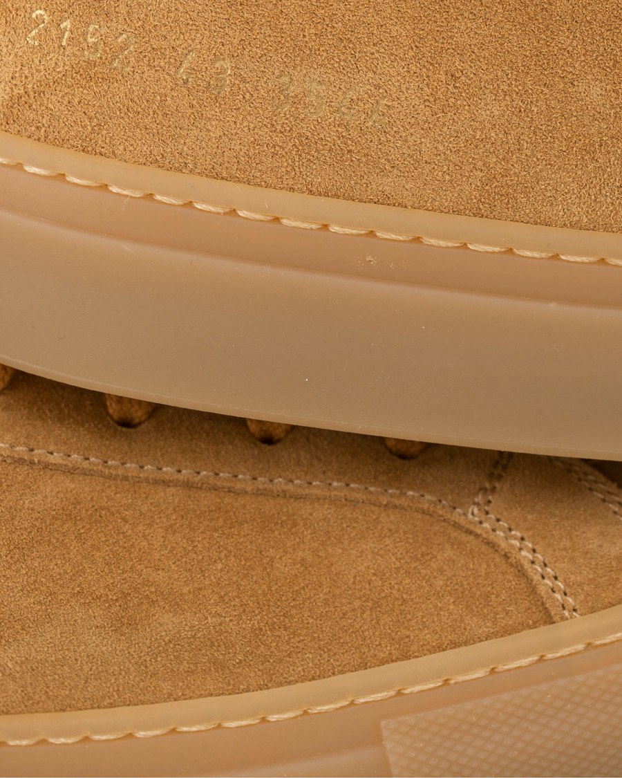 Herren | Common Projects Original Achilles Leather Sneakers Beige Suede | Common Projects | Original Achilles Leather Sneakers Beige Suede