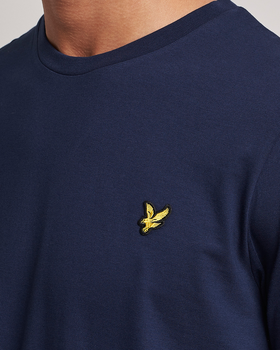 Herren | T-Shirts | Lyle & Scott | Long Sleeve Crew Neck T-Shirt Navy