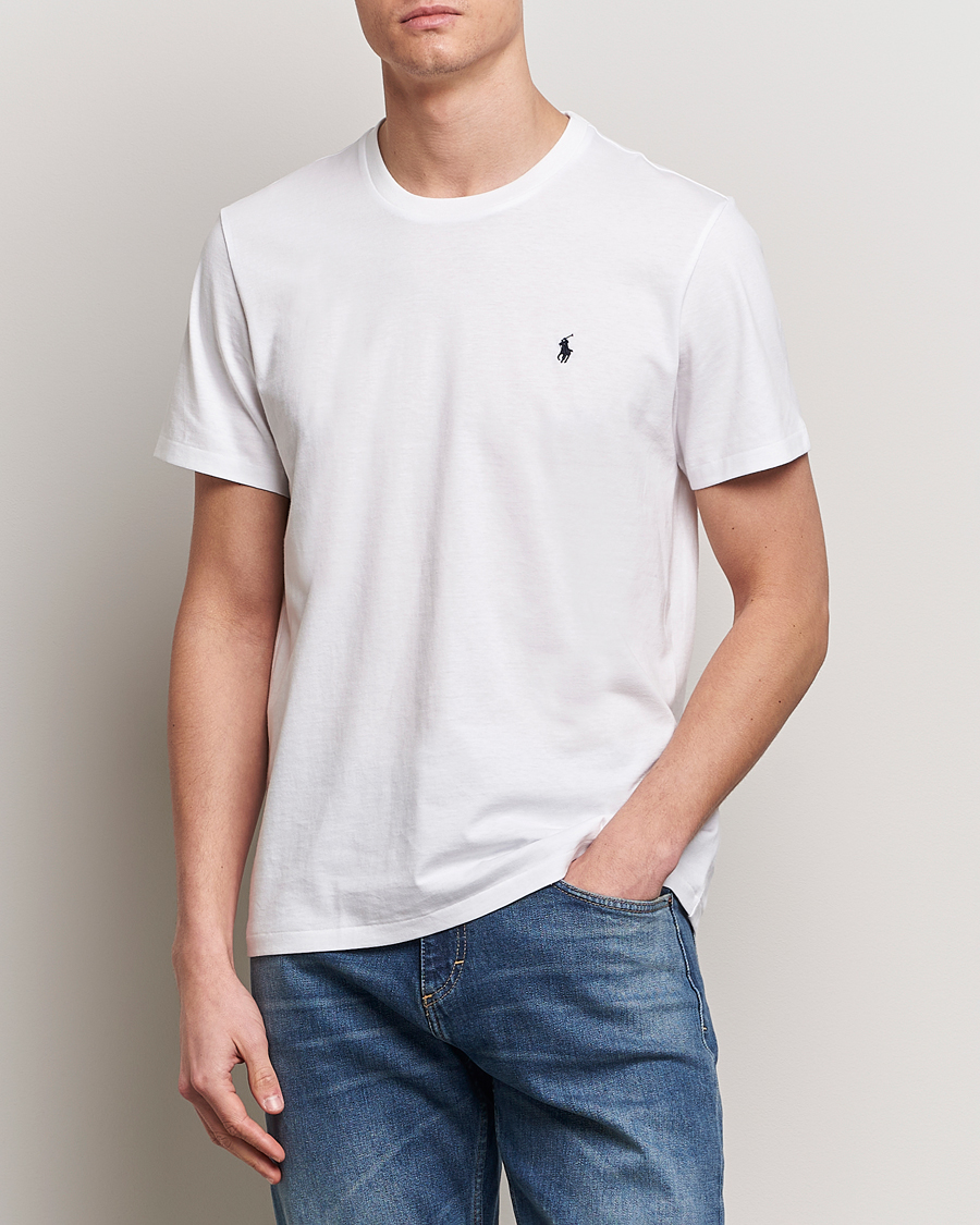 Herren | Kurzarm T-Shirt | Polo Ralph Lauren | Liquid Cotton Crew Neck Tee White