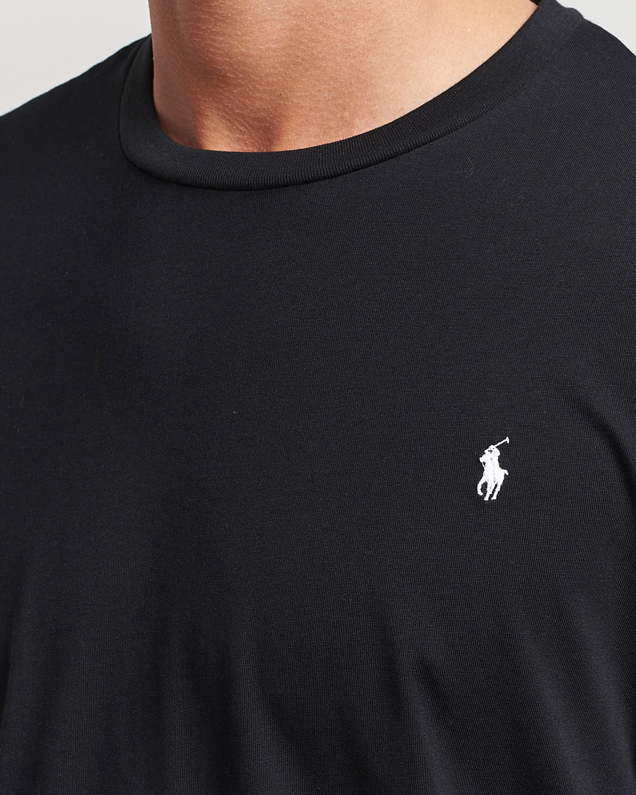 Herren | T-Shirts | Polo Ralph Lauren | Liquid Cotton Long Sleeve Crew Neck T-Shirt Black