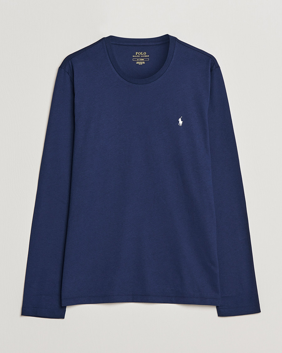Herren | T-Shirts | Polo Ralph Lauren | Liquid Cotton Long Sleeve Crew Neck T-Shirt Cruise Navy
