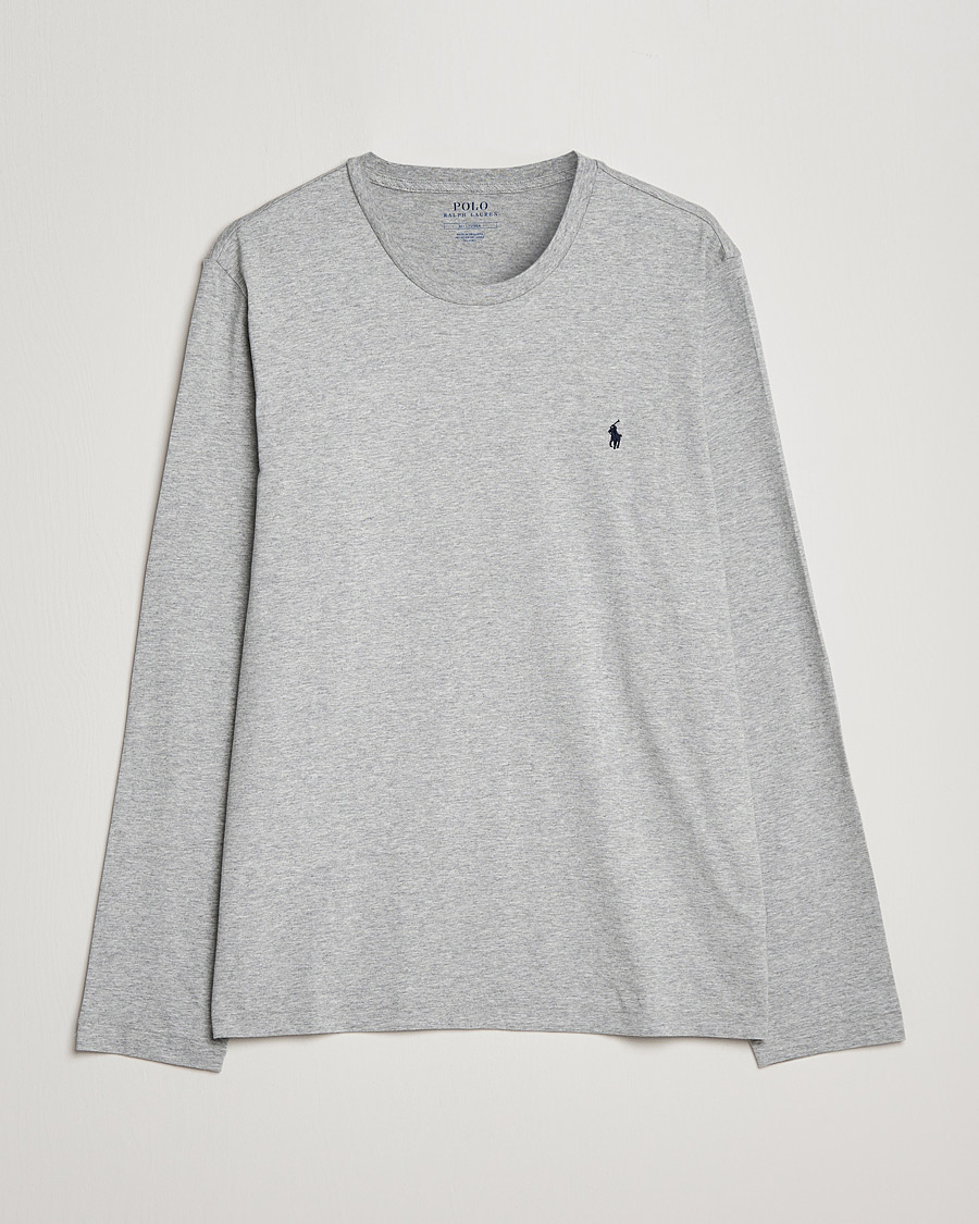 Herren | T-Shirts | Polo Ralph Lauren | Liquid Cotton Long Sleeve Crew Neck Tee Andover Heather