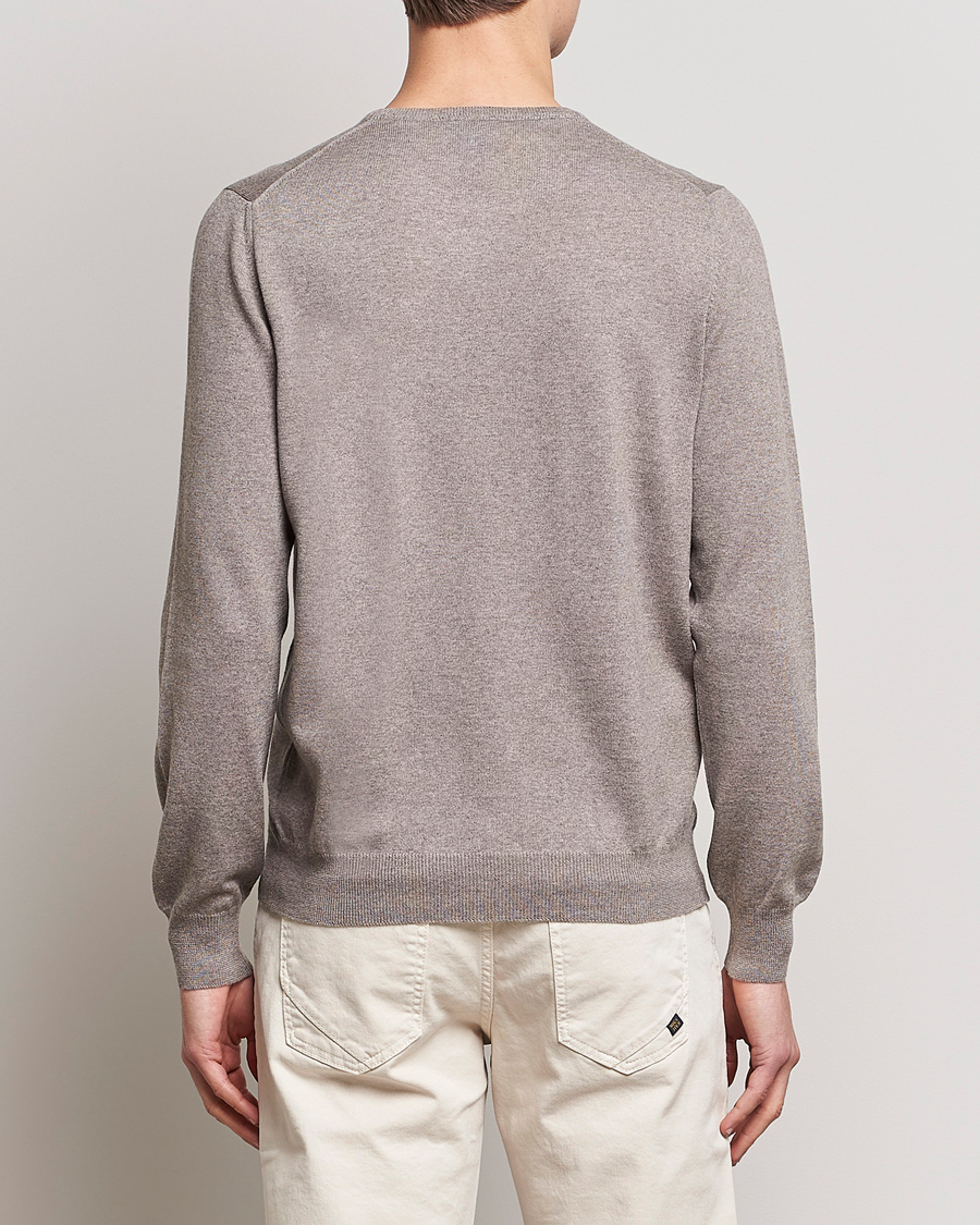 Herren | Pullover | Gran Sasso | Merino Fashion Fit Crew Neck Pullover Beige